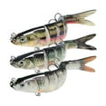 thumbnail image 4 of Almencla Leurre 3 Pièces Leurres de Pêche Réalistes Bass Swimbait Facile à Utiliser Ensemble de Tacles 13,7 Cm 25g, 4 of 8