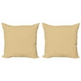 thumbnail image 1 of Ambesonne Geometric Throw Pillow Cover 2 Pack, Nested Tribal Rhombuses, 16", Cream Apricot, 1 of 2