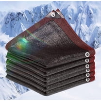 Black Shade Cloth, 96% Shade Cloth for Garden, 9.8 x 9.8 FT, Pet Kennel Shade Cover, Durable Mesh Tarp with Grommets, Edging Perforated Sun Shade Net for Garden, Greenhouse & Patio (Black)