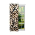 thumbnail image 2 of MKHERT Striped Leopard Blackout Window Curtain Drapes Bedroom Living Room Kitchen Curtains 52x84 inch, 2 of 3