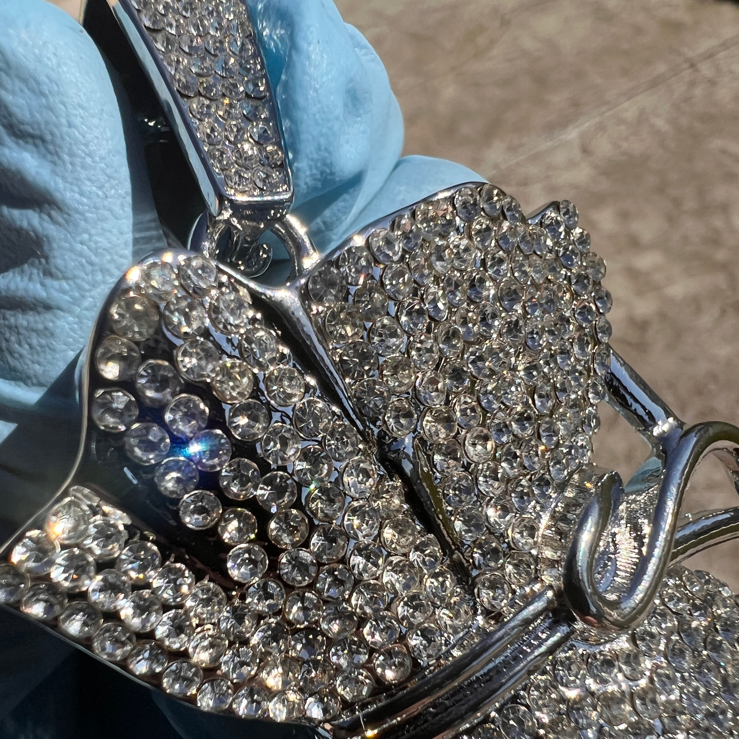 Men's Huge Money Bag Jumbo Hip Hop Pendant Iced Flooded Out Bling Black Bills Silver Tone Charm Medallion