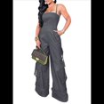 thumbnail image 1 of Mono de Mujer, Mono de Pierna , Mono con Múltiples Bolsillos Gris M, 1 of 8