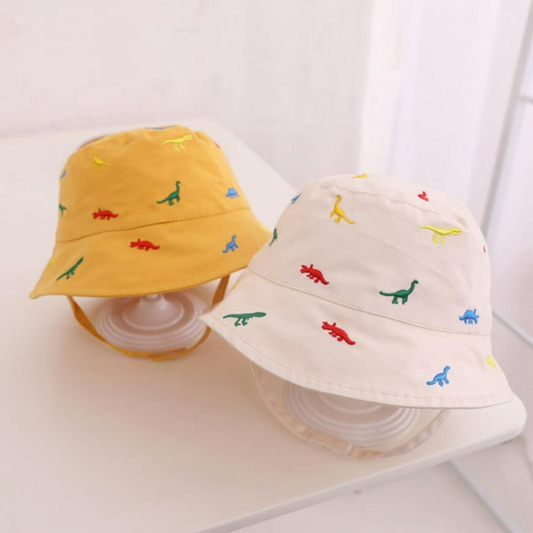 Baby Boy Sun Hat Kids Dinosaur Print Summer Bucket Hats UPF 50+ Sun  Protection Beach Cap for Infant Toddler Boys 0-4 Years
