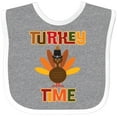 thumbnail image 3 of Inktastic Thanksgiving Turkey Time Boys or Girls Baby Bib, 3 of 4