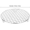 thumbnail image 2 of 1Pack Multi-Purpose Round Stainless Steel Cross Wire Steaming Cooling Barbecue Rack/Carbon Baking Net/Grill/Pan Grate with Legs(6.5Inch Dia)，Perfect for Christmas, Halloween, 2 of 7