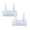 Blue 2PCS, variant on LRen Girls Training Bras 10-12 Years Old with Pads Lightweight Soft Comfy Sports Bra Girl Seamless Bralette Solid Color Light Padded Yoga Crop Top