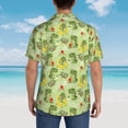 thumbnail image 6 of Daiia Cute Dinosaurs Cartoon Hawaiian Shirt for Men Gentle Cotton Regular Short Sleeve Casual-Medium, 6 of 9