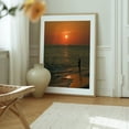 thumbnail image 6 of Fisherman at Sunset, Cape May - Cape May New Jersey Photography Oak Framed Wall Art Print 16 x 20 inches, 6 of 12