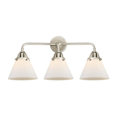 

Innovations Lighting 288-3W-11-26 Cone Vanity Cone 3 Light 26 Wide Vanity Light - White
