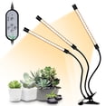 thumbnail image 4 of Graflsoa USB-Powered 3-Head LED Plant Grow Light with Full Spectrum, 5-Level Dimming, 4/8/12H Timer, and Memory Function, 4 of 7