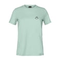 thumbnail image 4 of Dalix Smile Face Embroidered Soft Cotton Short Sleeve T Shirt Womens in Dusty Blue XL X-Large, 4 of 5