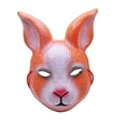 thumbnail image 4 of Máscara de conejo 3D PVC aterrador Yuyangstore media cara Cafe blanco, 4 of 8