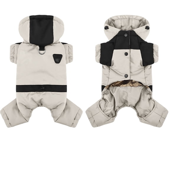 Warm Dog Four-Legged Cotton Coat, Pet Winter Insulated Apparel, 4-Legged Design - Cotton Fabric, Thermal For Cold Weather, Comfortable Fit - Available In 9.5, 11, 12.6, 14.2,