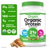 Orgain Organic Vegan 21g Protein Powder, Plant Based Shake Drink, Peanut Butter 2.03lb