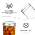 thumbnail image 4 of Mason Jars 12 Oz  15 Canning With Regular Lids Ideal For Jam Honey Wedding Favors Shower, 4 of 7