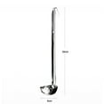 thumbnail image 2 of Mosiee 1Pc Stainless Steel Ladle Soup Long Handle Ladle For Kitchen Cooking Soup Sauce 30/60/90/120/150/180Ml, 2 of 9