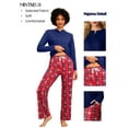 thumbnail image 3 of MINTREUS Womens Pajama Sets Soft Long Sleeve Sleepwear Ladies Loungewear Two Piece Pjs with Pockets, 3 of 7