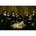thumbnail image 2 of Adriaen Backer 14x11 Black Ornate Wood Framed Double Matted Museum Art Print Titled: Anatomy Lesson from Dr. Frederik Ruysch (1670), 2 of 5