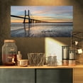 thumbnail image 1 of Vasco de Gama Bridge Lisbon - Seascape Canvas Art Print, 1 of 3