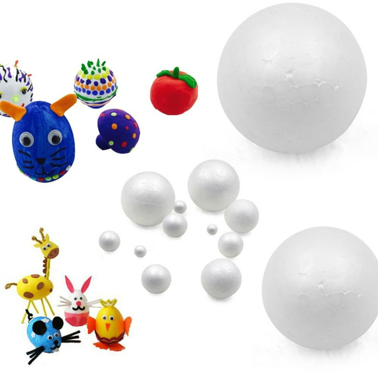 10 Pcs DIY Foam Ball Polystyrene Styrofoam Foam Ball Spheres Crafts Diy  Natal Party Wedding Ball Decoration Supplies Gifts