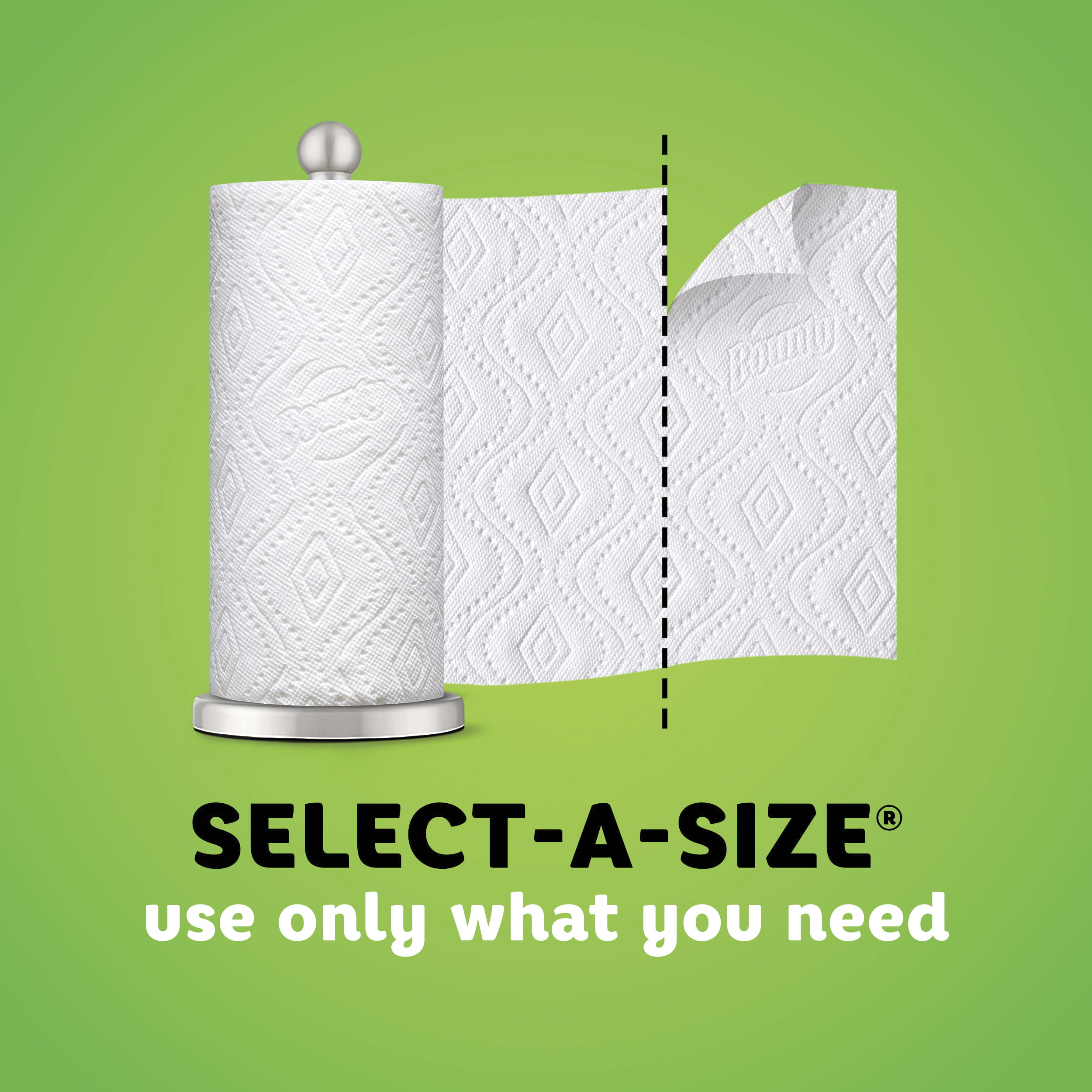 Bounty Select-A-Size Paper Towels, White, 12 Double Rolls - 1