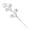 Silver, variant on ABODELINE 10 Pieces Glitter Christmas Picks Ornaments Decorative Sticks Candy Picks Curly Sprays Twigs for Christmas Tree Branches Vase Fillers Crafts Wreath Garland Party Wedding Holiday