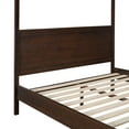 thumbnail image 3 of Queen Size Canopy Platform Bed 4-Poster Canopy Bed Frame with Headboard and Footboard, Wood Slats Support/ No Box Spring Needed/ Easy Assembly, Espresso, 3 of 7