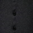 thumbnail image 6 of YLSDL Men's Slim Fit Casual Button Down Business Dress Vest Herringbone Tweed Vest Single Breasted V-Neck Waistcoat Black M, 6 of 9