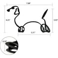 thumbnail image 2 of Metal Dog Minimalist Art Wall Sculpture,Abstract Metal Wire Geometric Line Drawing Art Statue，Metal Dog Wall Decor Minimalist Living Room Wall Decor (Dachshund), 2 of 6