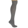 thumbnail image 3 of Men's Therapeutic Knee High Socks - 3 Pairs, Non-Binding Cushioned Cotton Blend for Swelling & Comfort (Fits Shoe Sizes 9-15), 3 of 4
