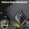 thumbnail image 4 of for Motorola Edge+ 2023 Case, Luxury Anti-falling Shockproof Hybrid Military Grade Cover W/Built-in Kickstand | Ultimate Drop Protection for Motorola Edge+ 2023, Gray, 4 of 7