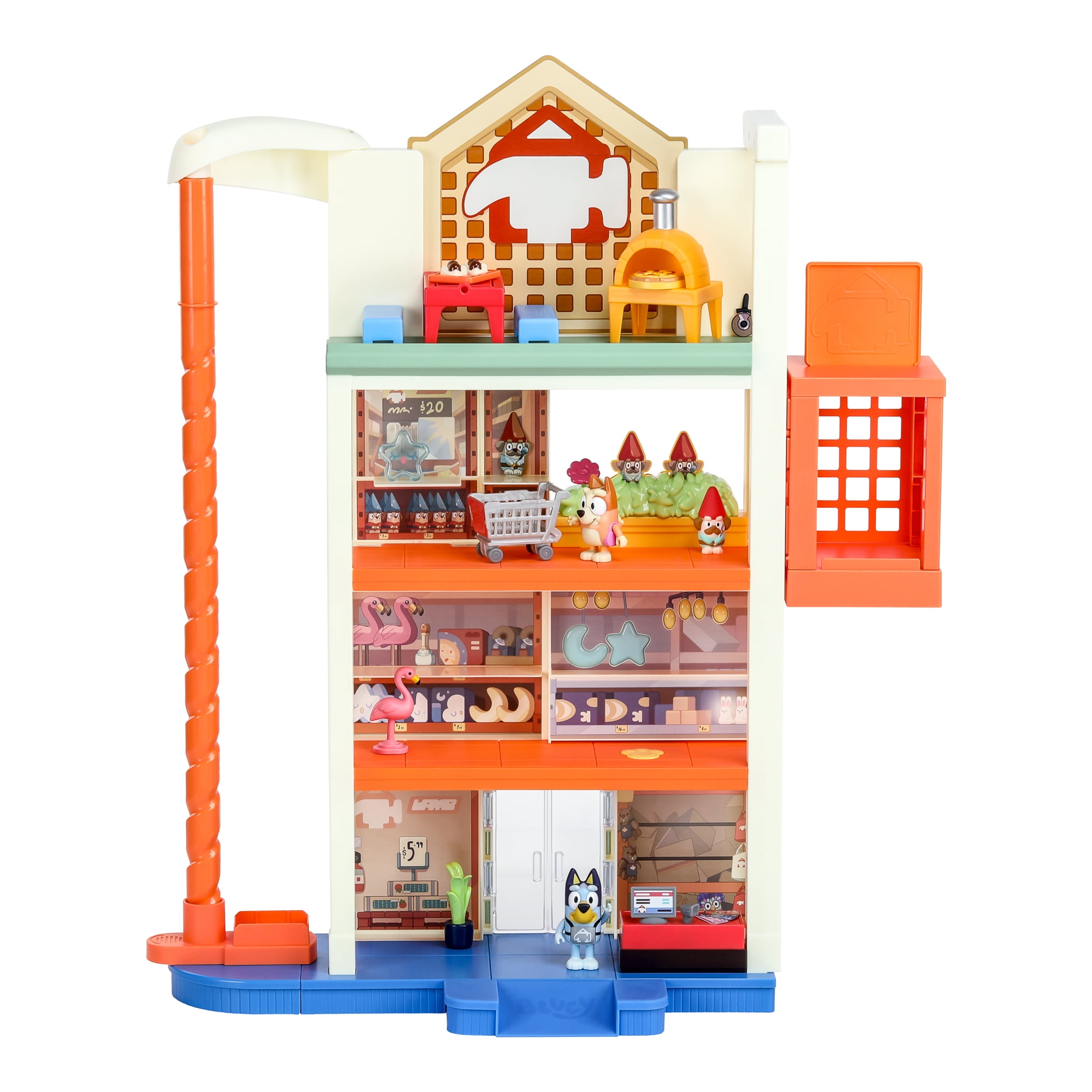 Bluey Hammerbarn Shopping Playset, Including Lights and 45+ Sounds, Ages 3+