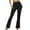 Black, variant on Casual Stretchy Yoga Pants for Women High Waisted Flare Leggings Foldover Waistband Pants Thin Comfortable Soft Breathable Slim Fit Pure Sports Trousers Pink XS