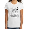 thumbnail image 2 of Womens Vintage Steamboat Willie T-Shirt - Nothing Like A Classic Shirt, White Medium, 2 of 3