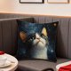 thumbnail image 4 of CaiYueKe Modern Linen Pillow Cover 45x45cm - Cute Animal Print Washable Decorative Cushion Case with Zipper for Living Room Bedroom Sofa Chair Home Decor, Cozy Soft Throw Pillow Slipcover, 4 of 7