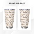 thumbnail image 3 of Fuzoiu Retro Rabbit Print 20oz Tumbler, Stainless Steel Vacuum Insulated Car Cup, Insulated Coffee Mug,Travel Mug with Lid,Thermal Cup for Outdoor-Straw Three-piece Set, 3 of 8