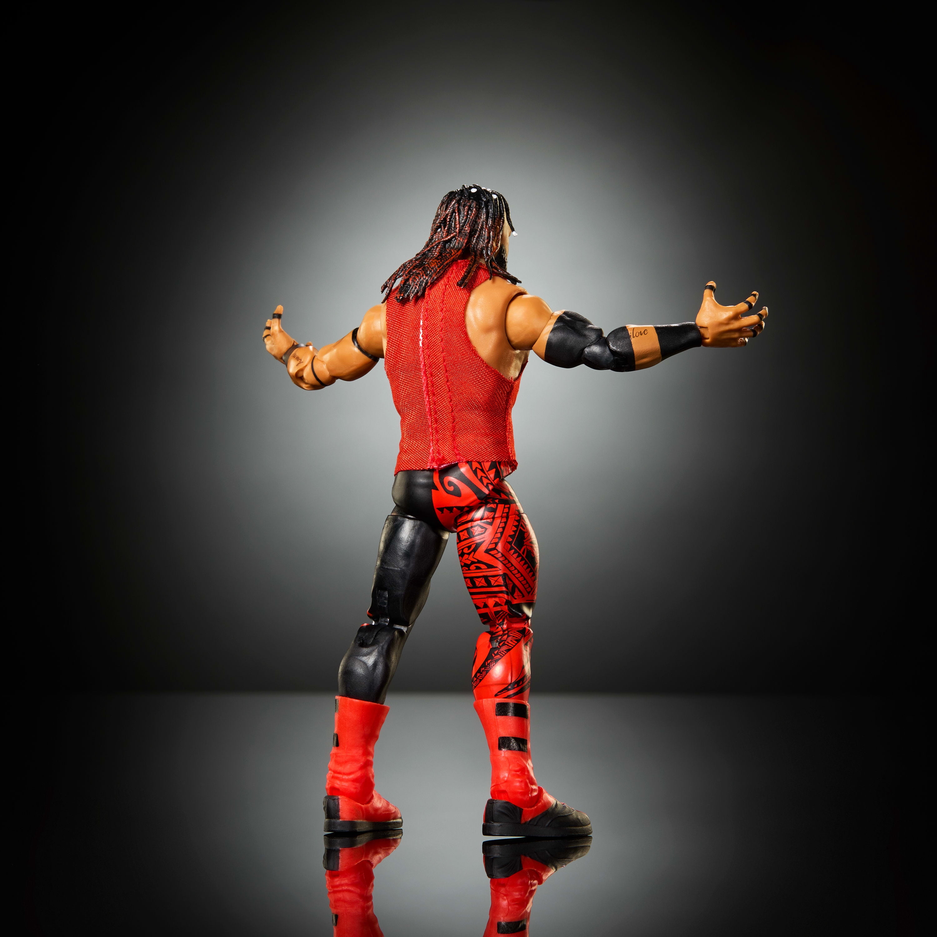 WWE Figurine articulée Élite Jacob Fatu 15 cm avec accessoires
