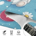 thumbnail image 6 of Yayeee Runner Rug for Bedroom 2'x6' Machine Washable Hallway Non Slip Mat, Easter Bunny Pattern, 6 of 8