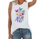 thumbnail image 1 of Tank Top Para Mujeres Workout Túnica para mujer, ropa deportiva, camisetas sin mangas, camisetas sin mangas para entrenamiento de Yoga, camiseta holgada con gráfico de ejercicio para correr (White, S), 1 of 4