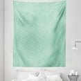 thumbnail image 1 of Rhombus Print Tapestry, Squares Natural Greenery Leafy Geometric Ornaments, Fabric Wall Hanging Decor for Bedroom Living Room Dorm, 5 Sizes, Green Seafoam, by Ambesonne, 1 of 1