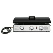 Royal Gourmet PD2301S 24 3-Burner Portable Gas Griddle with Top Hard Cover