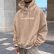thumbnail image 3 of MHFRRA Sudadera con Capucha para Hombre, de Manga Larga, Informal, con Diseño Estampado, para Uso Diario, para El Hogar, Al Aire Libre, Senderismo, Otoño E Invierno, Tela Suave y Cómoda Marrón, 3 of 6