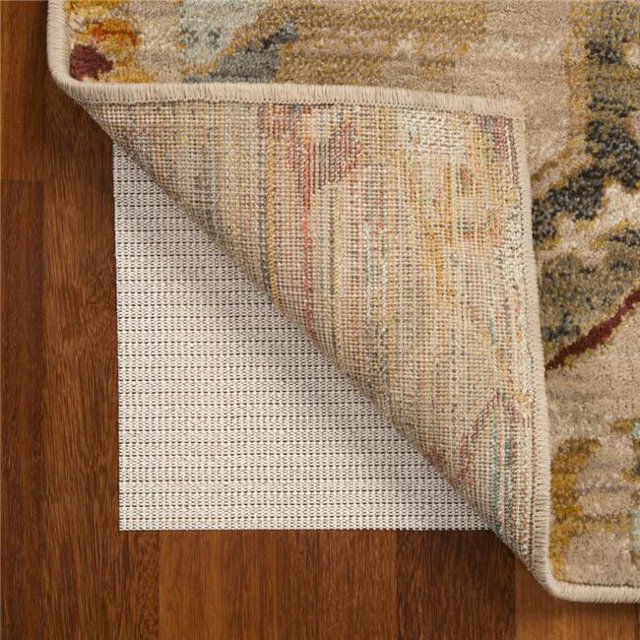 6 ft. Round Basic Beige Non Slip Rug Pad