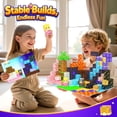 thumbnail image 4 of Bloques magnéticos Playtigo 154PCS Build Mine Magnet World, 4 of 8