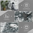 thumbnail image 5 of Wondo Boho Vintage 4x6 Feet Area Rug Low-Pile Soft Stain-Resistant Carpet for Living Room, Bedroom, Dining Room Black with Non-Slip Backing, 5 of 8