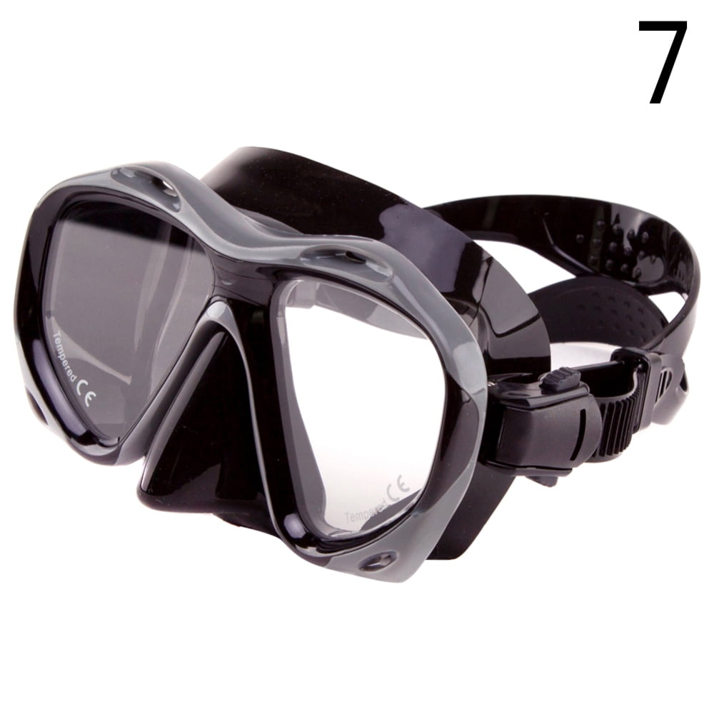 Swimming Diving Goggles Tempered Glass Wideangle Anti-Fog Snorkeling MaskdUrable 
