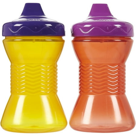 Gerber Graduates Fun Grips 12m+ Spill-Proof Cups, Colors May Vary 2 ea (Pack of 2)