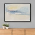 thumbnail image 2 of PixonSign Framed Canvas Print Wall Art Blue Yellow Pastel Cloud Landscape Nature Wilderness Illustrations Modern Art Decorative Minimal Rustic for Living Room, Bedroom, Office - 24"x36" Black, 2 of 5