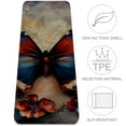 Butterfly TPE Yoga Mat Exercise Mat for Yoga & Fitness, Lightweight