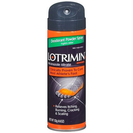 "Lotrimin Af Antifungal Deodorant Powder Spray, 4.6 Oz, 2 Pack"